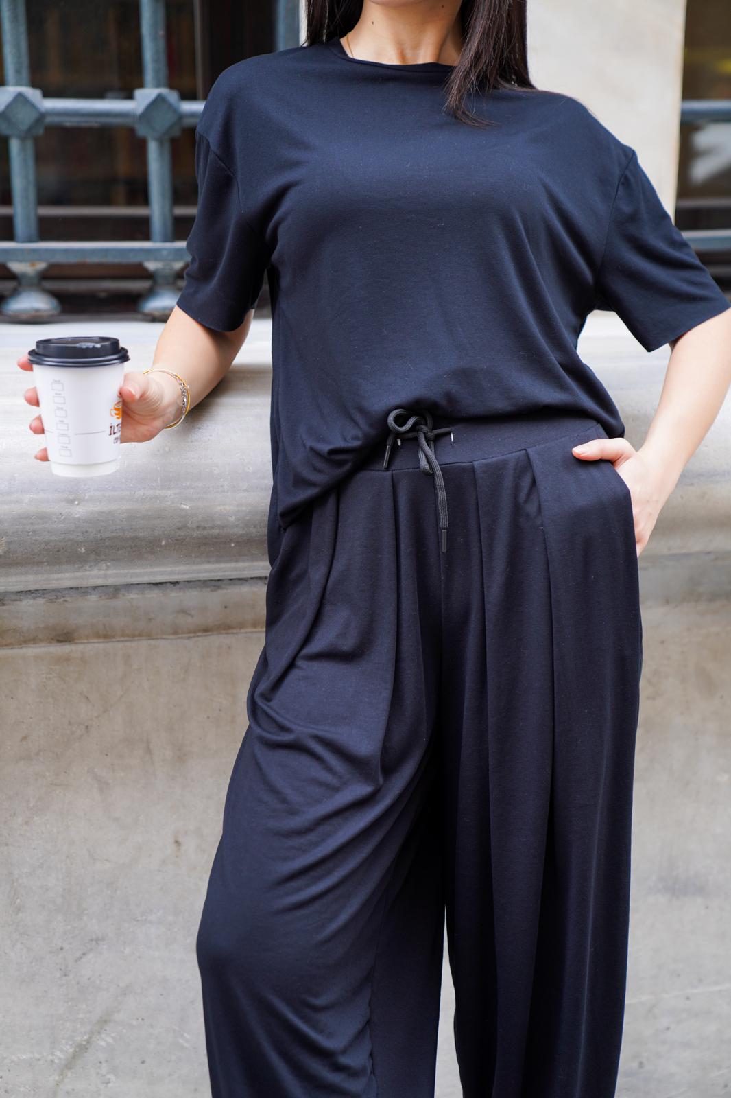 Şalvarlı Takım - Siyah