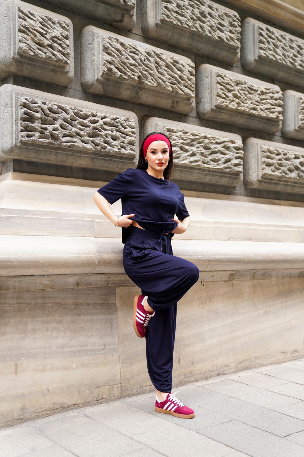 Şalvarlı Takım - LACİVERT