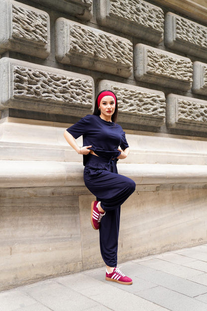 Şalvarlı Takım - LACİVERT