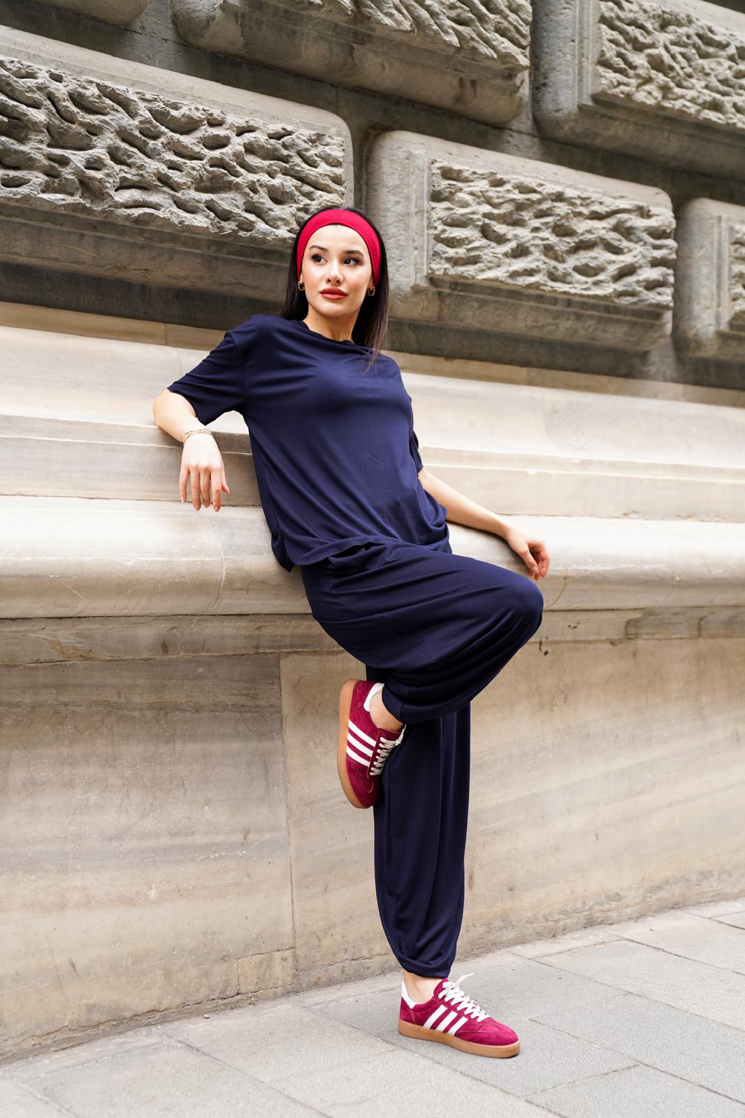 Şalvarlı Takım - LACİVERT