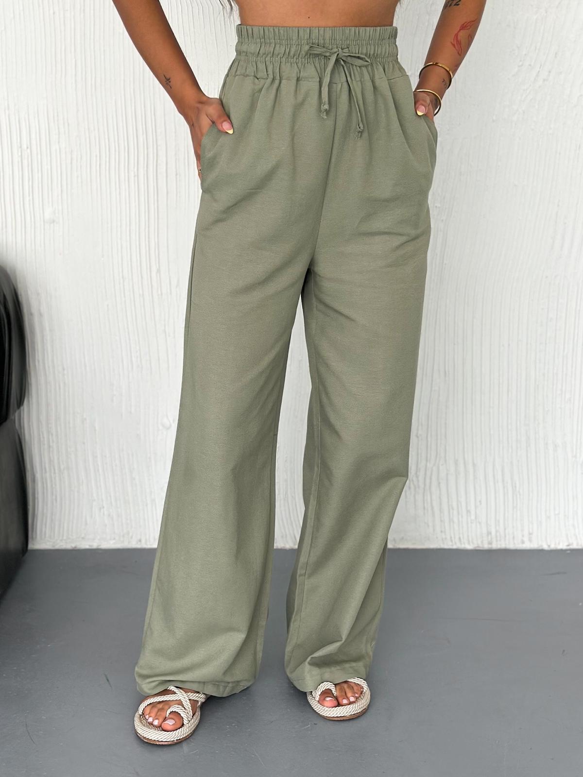 Salaş Keten Takım - Haki